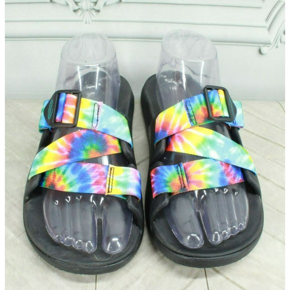 Chaco Multicolor Nylon Slip On Adjustable Buckled Casual Sandals Size 8 - Picture 5 of 8